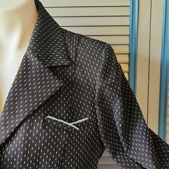 DressBarn Black and white textured Blazer - Picture 8 of 14